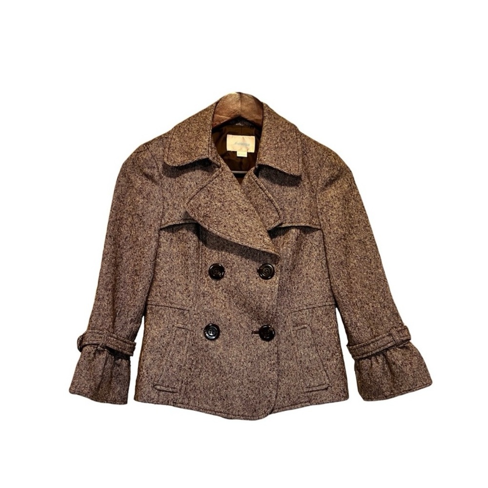 Women’s Brown Crop Peacoat